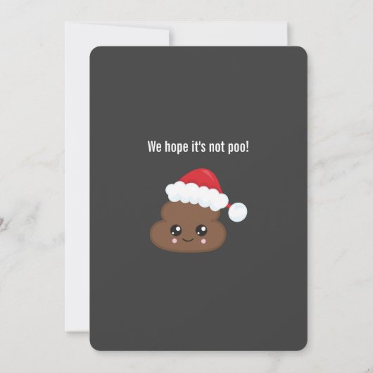 Kawaii Emoji themed Merry-kerstgroetings Kaart (Achterkant)