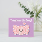 Kawaii en zoet als snoep briefkaart (Staand voorkant)