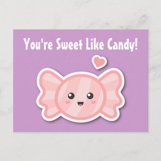 Kawaii en zoet als snoep briefkaart (Voorkant)
