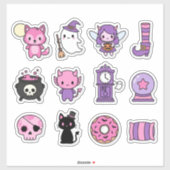 Kawaii Enchanted Pastel Haunts Sticker Collection (Vel)