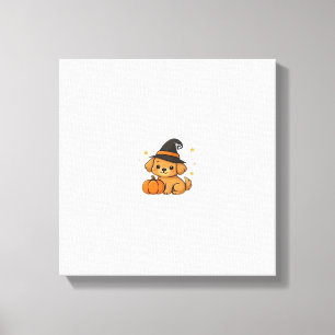 Kawaii enge seizoenshond � Halloween Pup Classic T Canvas Afdruk