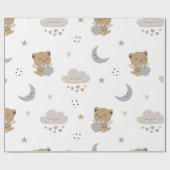 Kawaii engelkatten en wolken (1) cadeaupapier (Vlak)