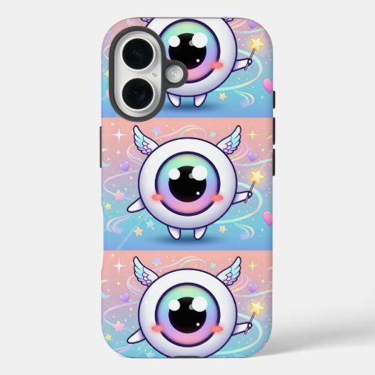 Kawaii Evil Eye with Magical Aura Case-Mate iPhone Case (Achterkant)