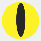 Kawaii eye-stickers ronde sticker (Voorkant)