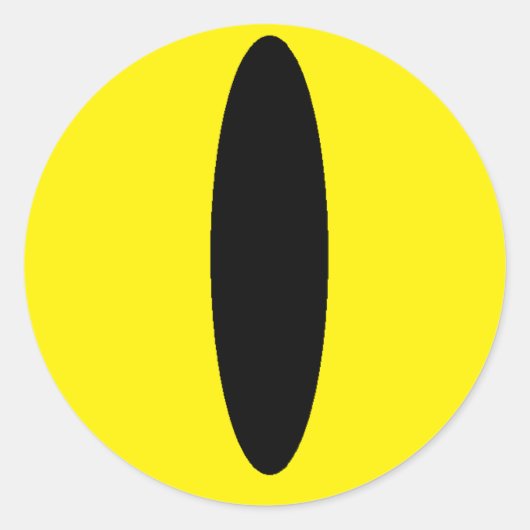 Kawaii eye-stickers ronde sticker (Voorkant)