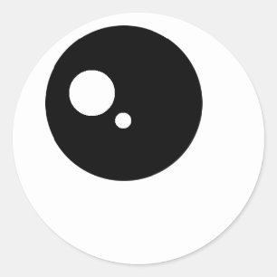 Kawaii eye-stickers ronde sticker