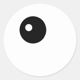 Kawaii eye-stickers ronde sticker