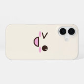 Kawaii Eyes iPhone 16 Hoesje – Mooie & Speelse Tel (Achterkant horizontaal)