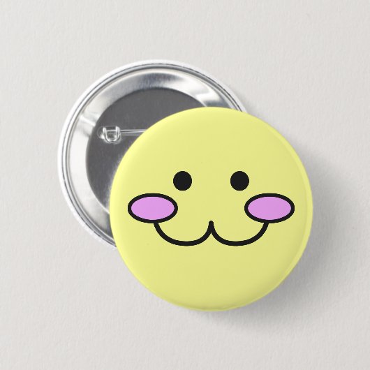 Kawaii Face Button 001 (Voorkant /achterkant)