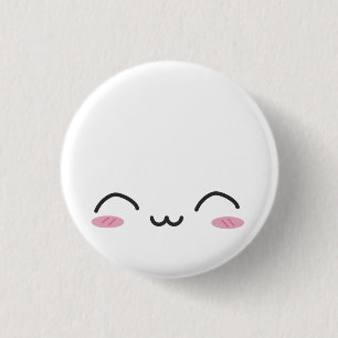 Kawaii Faces Ronde Button 3,2 Cm