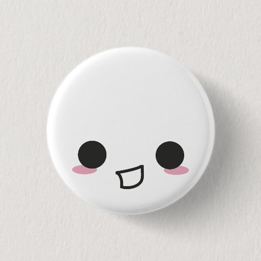 Kawaii Faces Ronde Button 3,2 Cm (Voorkant)