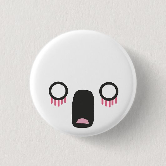 Kawaii Faces Ronde Button 3,2 Cm (Voorkant)