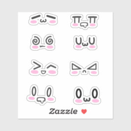 Kawaii Faces Sticker