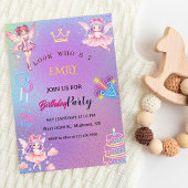 Kawaii Fairy Kids Birthday  Kaart