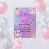 Kawaii Fairy Kids Birthday  Kaart