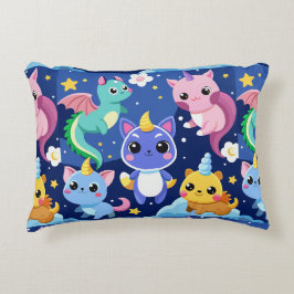 Kawaii Fantasy Creatures Accent Kussen