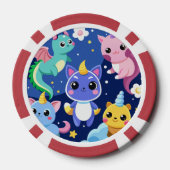 Kawaii Fantasy Creatures Poker Chips (Achterkant)