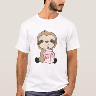 Kawaii Fault Retro Japanse aardbeienmelk T-shirt