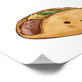 Kawaii Fiesta Taco Bout Een Baby shower Welkom Poster (Hoek)