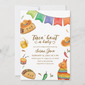 Kawaii Fiesta Taco 'Over een Baby shower Kaart (Voorkant)