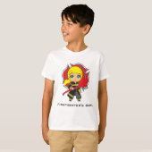 Kawaii Firefighter Girl - T-shirt (Voorkant volledig)