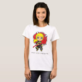 Kawaii Firefighter girl -  T-shirt (Voorkant volledig)