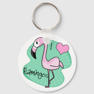Kawaii Flamingo Sleutelhanger