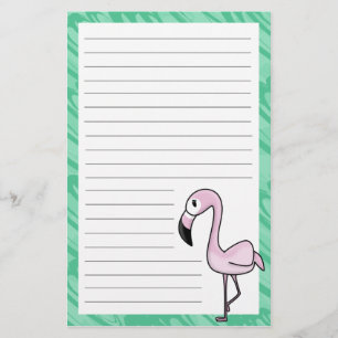 Kawaii Flamingo Stationery Briefpapier