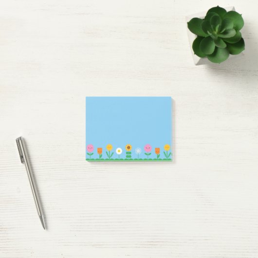 Kawaii Flower Field Post-it® Notes (Kantoor)