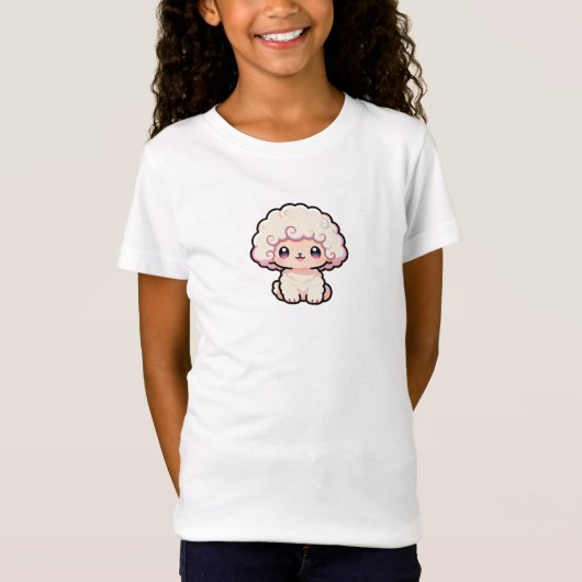 Kawaii Fluffy Lam T-Shirt (Voorkant)