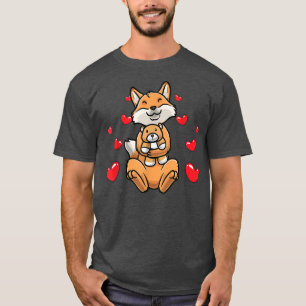 Kawaii Fo Stuffed Animal Heart Vien Fo T-shirt