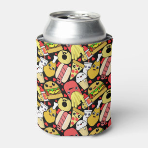 Kawaii Food Characters patterned Blikjeskoeler