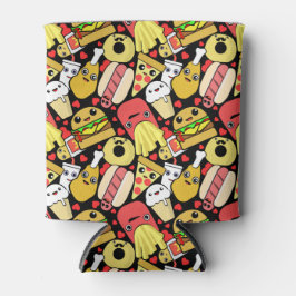 Kawaii Food Characters patterned Blikjeskoeler