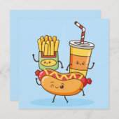 Kawaii Food Holiday Kaart (Voorkant / Achterkant)