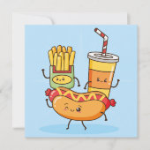 Kawaii Food Holiday Kaart (Voorkant)