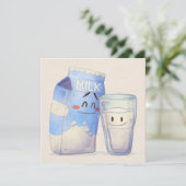 Kawaii Food Holiday Kaart (Staand voorkant)