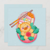 Kawaii Food Holiday Kaart (Voorkant / Achterkant)