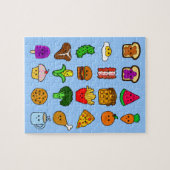 Kawaii Food Jigzaag Puzzle Legpuzzel (Horizontaal)