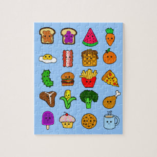 Kawaii Food Jigzaag Puzzle Legpuzzel