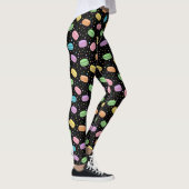 Kawaii Food Pastel French Macarons Pattern Leggings (Rechts)