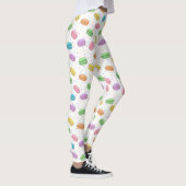 Kawaii Food Pastel French Macarons Patterned Leggings (Rechts)
