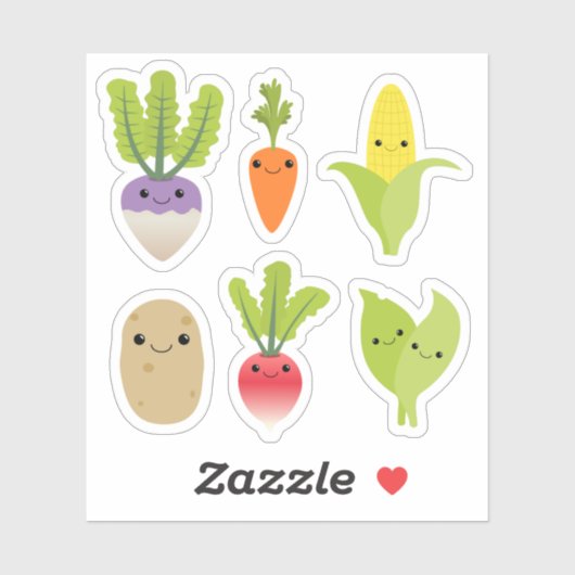 Kawaii Food Sticker (Vel)