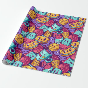 Kawaii Food Wrapping Paper Cadeaupapier