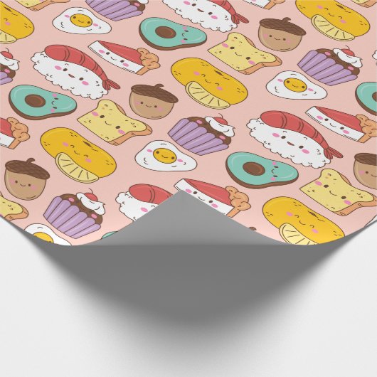 Kawaii Food Wrapping Paper Cadeaupapier (Hoek)