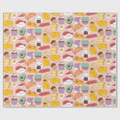 Kawaii Food Wrapping Paper Cadeaupapier (Vlak)