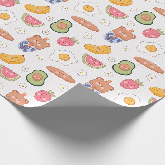 Kawaii Food Wrapping Paper Cadeaupapier (Hoek)