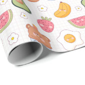 Kawaii Food Wrapping Paper Cadeaupapier (Rol Hoek)
