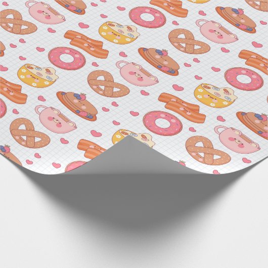 Kawaii Food Wrapping Paper Cadeaupapier (Hoek)