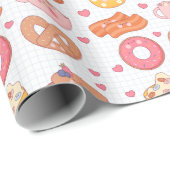 Kawaii Food Wrapping Paper Cadeaupapier (Rol Hoek)