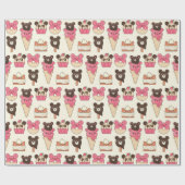 Kawaii Food Wrapping Paper Cadeaupapier (Vlak)